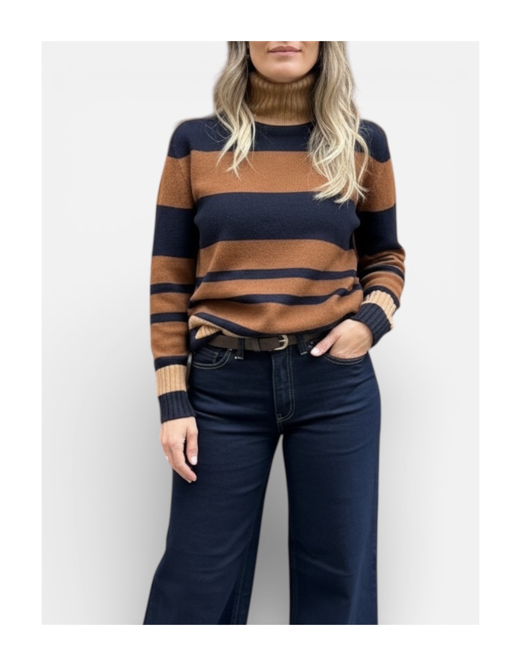 Maglione dolcevita lana & cachemire