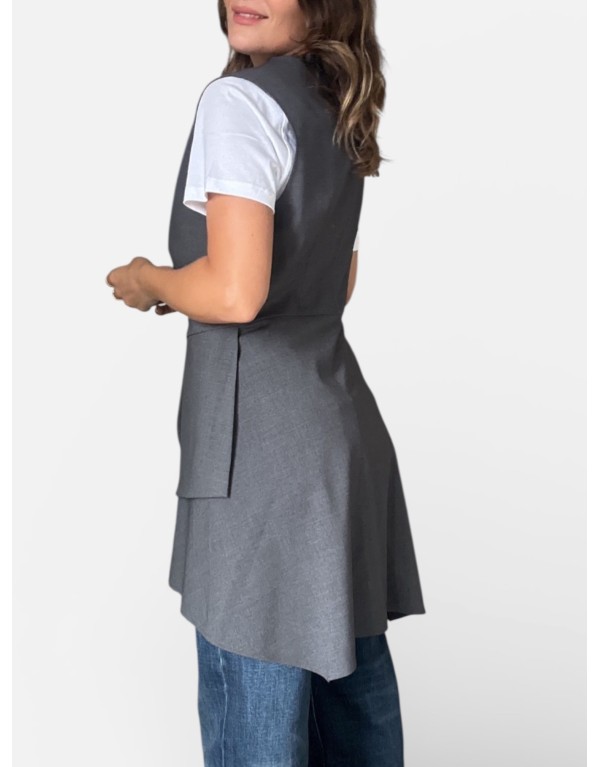 Gilet asimmetrico sartoriale