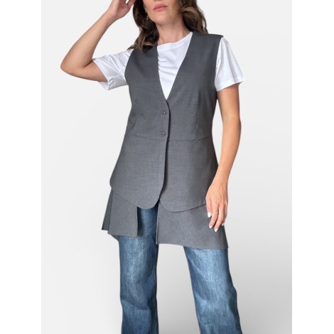 Gilet asimmetrico sartoriale