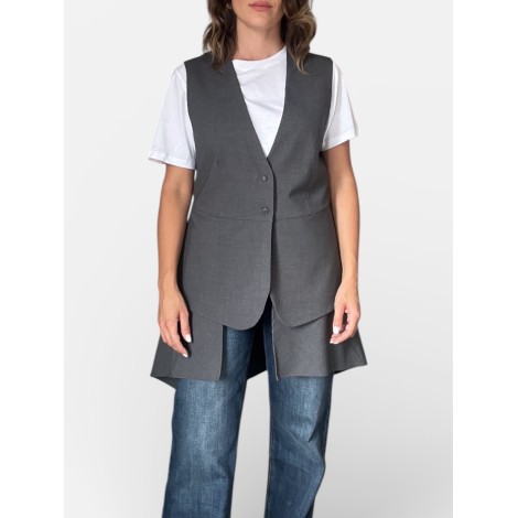 Gilet asimmetrico sartoriale