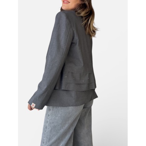 Giacca con micro strass