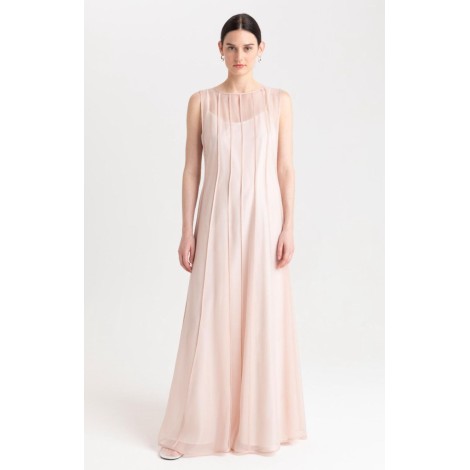 Abito Lungo "Soffio di Petalo" in Chiffon