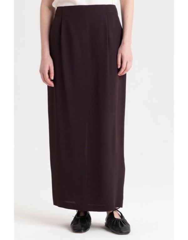 Gonna Maxi a Colonna – Color Cioccolato Fonde