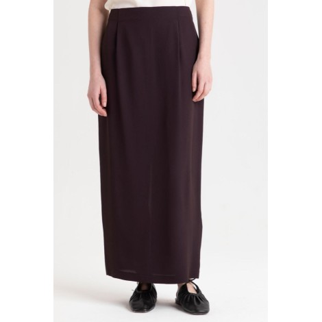 Gonna Maxi a Colonna – Color Cioccolato Fonde