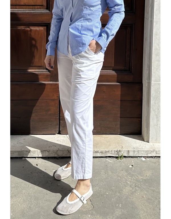 Pantaloni Chino Soft-Touch con Vita Elasticizzata