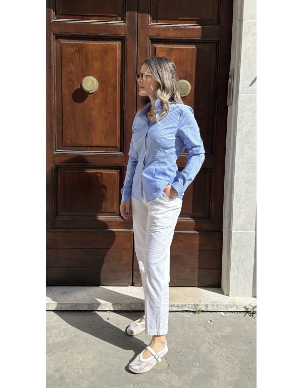 Pantaloni Chino Soft-Touch con Vita Elasticizzata
