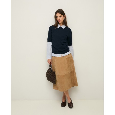 Camicia Regular Fit in Cotone Biologico a Righe