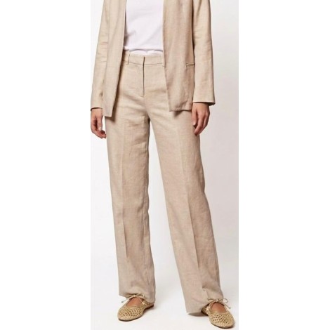 Pantalone Sartoriale Wide-Leg in Lino e Cotone – L’Essenza del Chic Italiano