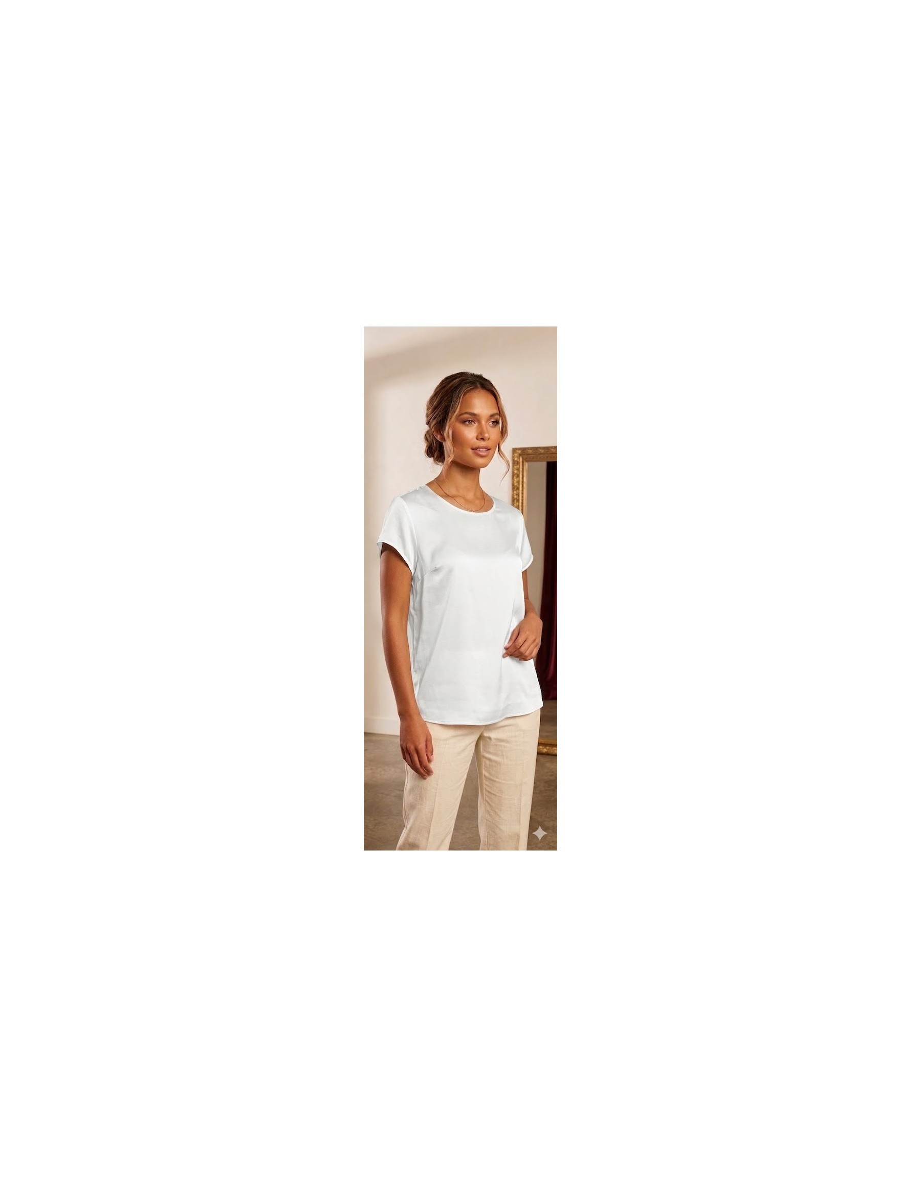 Blusa in Viscosa Satinata – Eleganza Fluida
