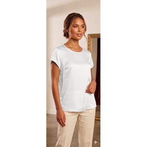 Blusa in Viscosa Satinata – Eleganza Fluida
