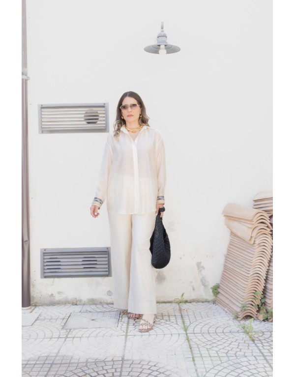 Camicia Oversize  – Dettaglio Polsini Ethnic-Chic