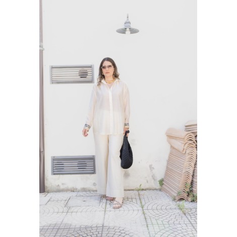 Camicia Oversize  – Dettaglio Polsini Ethnic-Chic