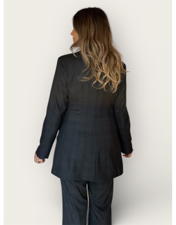 Blazer check fittato