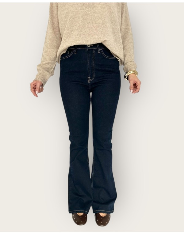 Denim flare navy