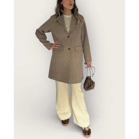 Cappotto midi mélange