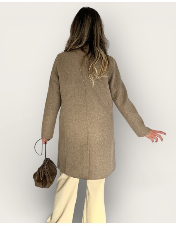 Cappotto midi mélange