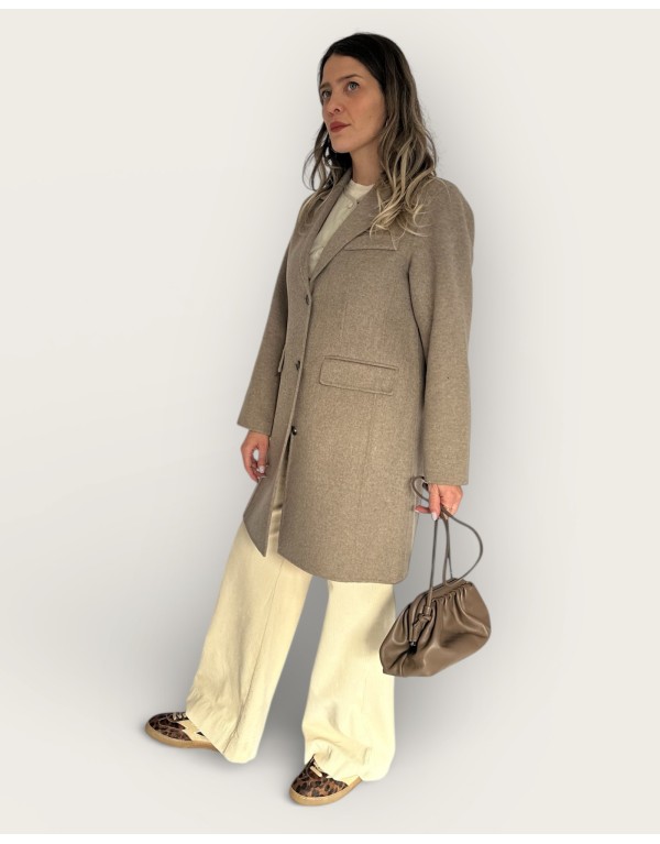 Cappotto midi mélange