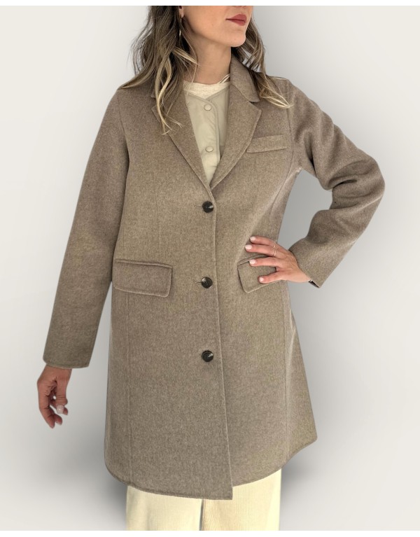 Cappotto midi mélange