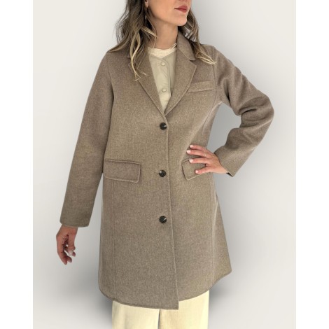 Cappotto midi mélange