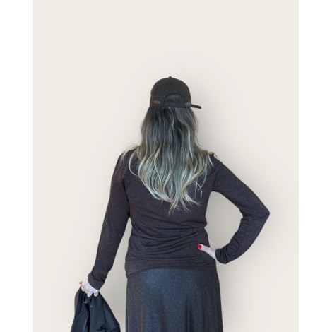 Blusa in maglia lurex