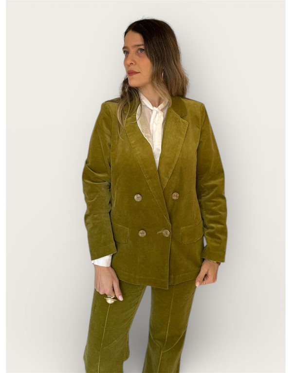 Blazer velluto pistacchio