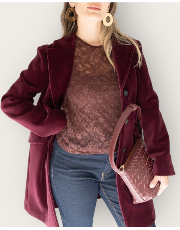Cappotto in velluto