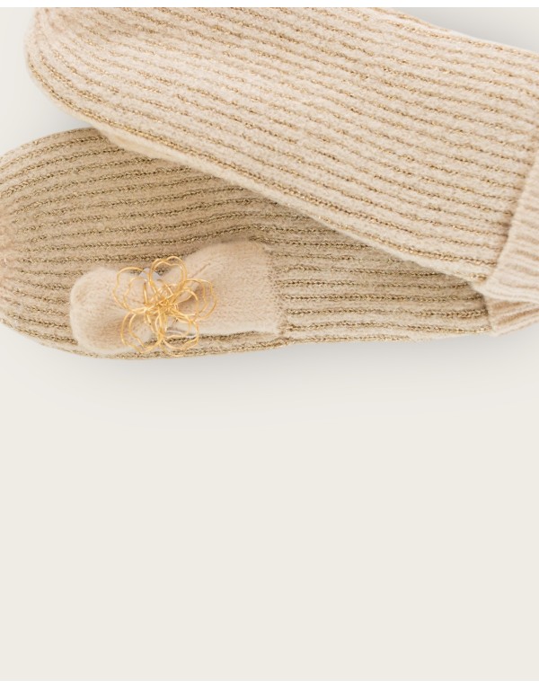 Muffole "Glow" in Maglia con Filato Lamè