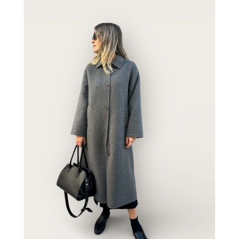 Cappotto grigio minimal chic