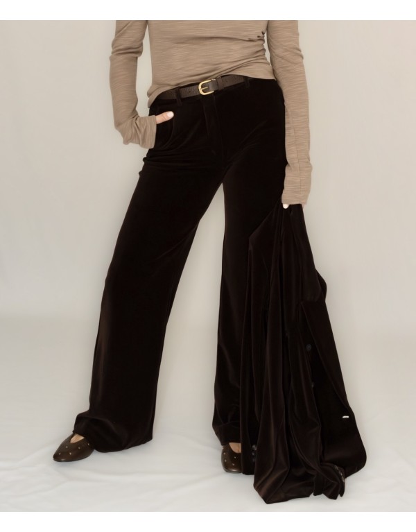 Pantalone velluto cioccolato