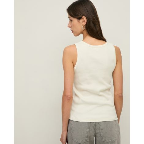 Canotta "Essential Rib" in Cotone Organico a Costine