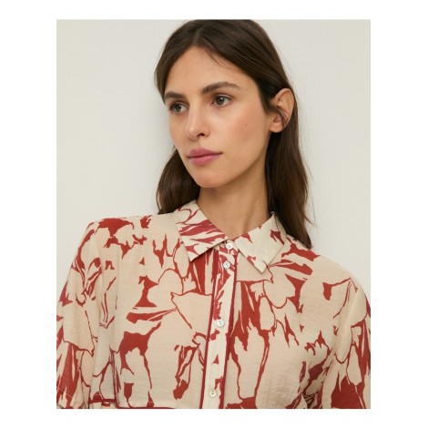 Camicia Boxy a Fantasia Floreale