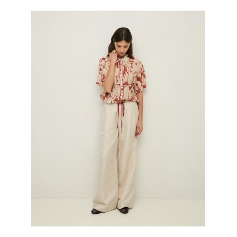 Camicia Boxy a Fantasia Floreale