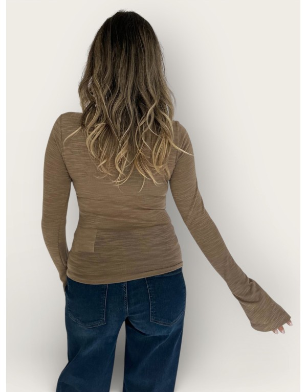 Maglia gioiello camel