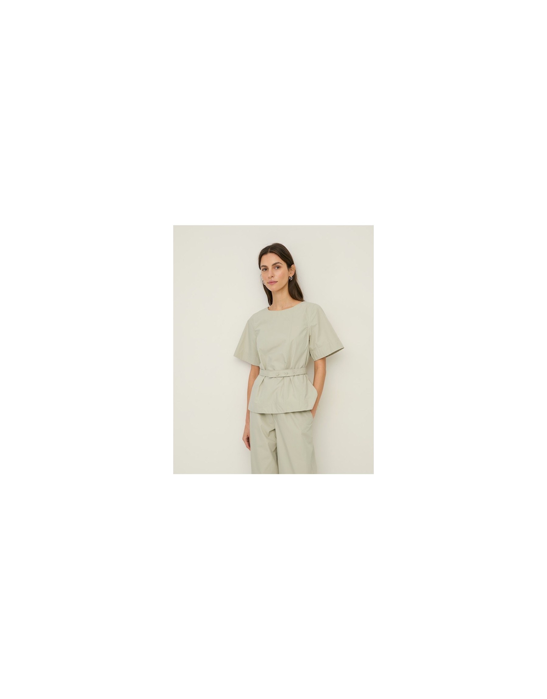 Blusa con Cintura  – Eleganza Naturale