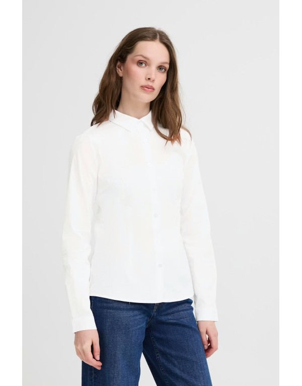 Camicia bianca fittata