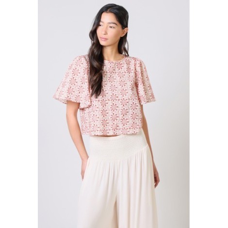 Blusa con manica a sbuffo