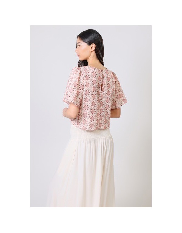 Blusa con manica a sbuffo