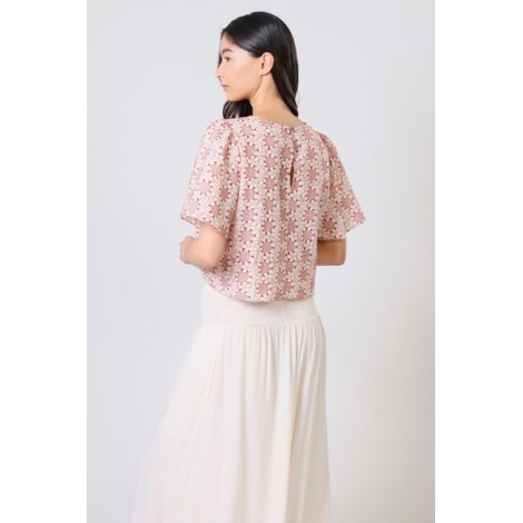Blusa con manica a sbuffo