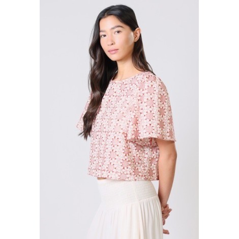Blusa con manica a sbuffo