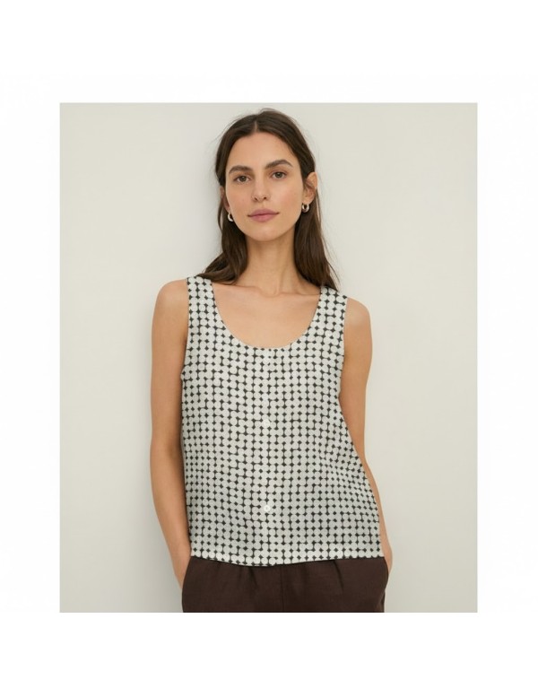 Canotta "Geometric Gala" : Stile Versatile e Sostenibile