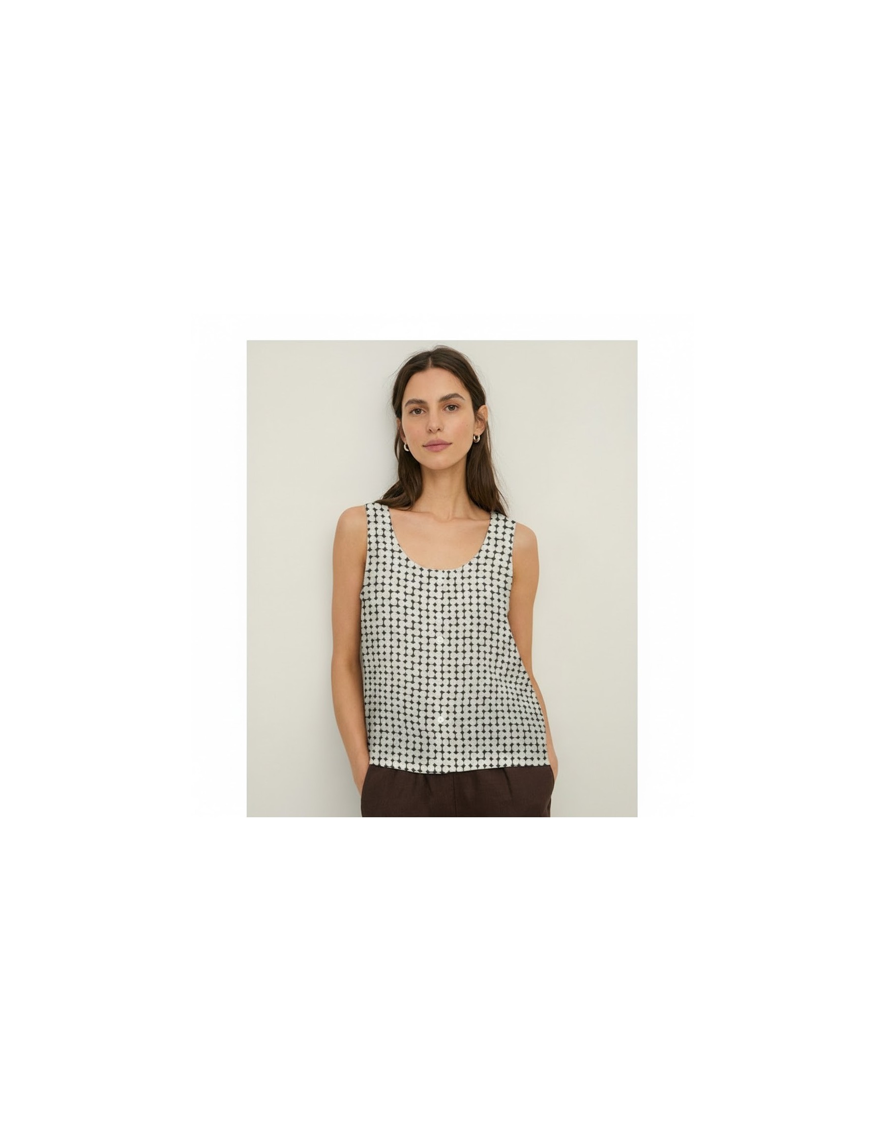 Canotta "Geometric Gala" : Stile Versatile e Sostenibile