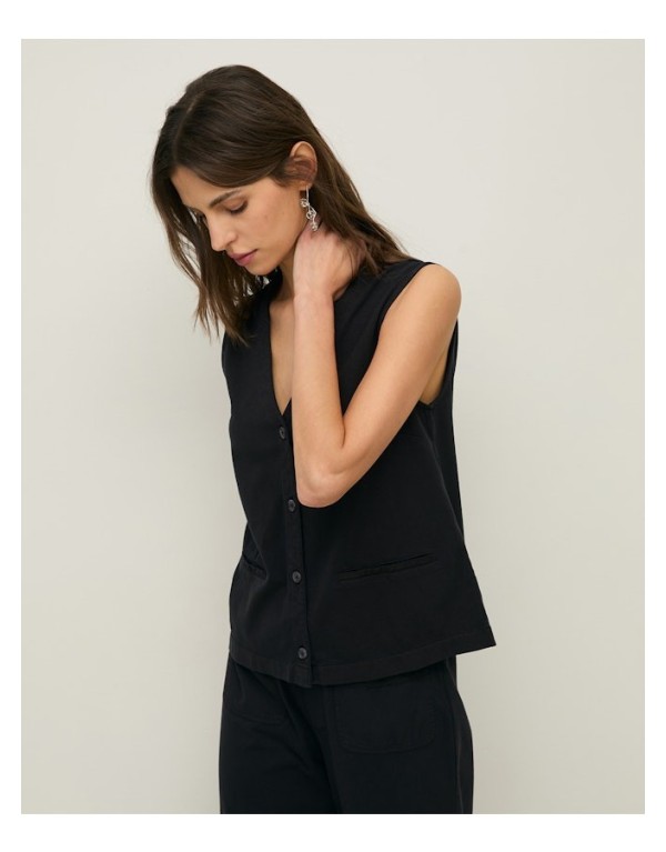 Gilet Sartoriale in Cotone Organico